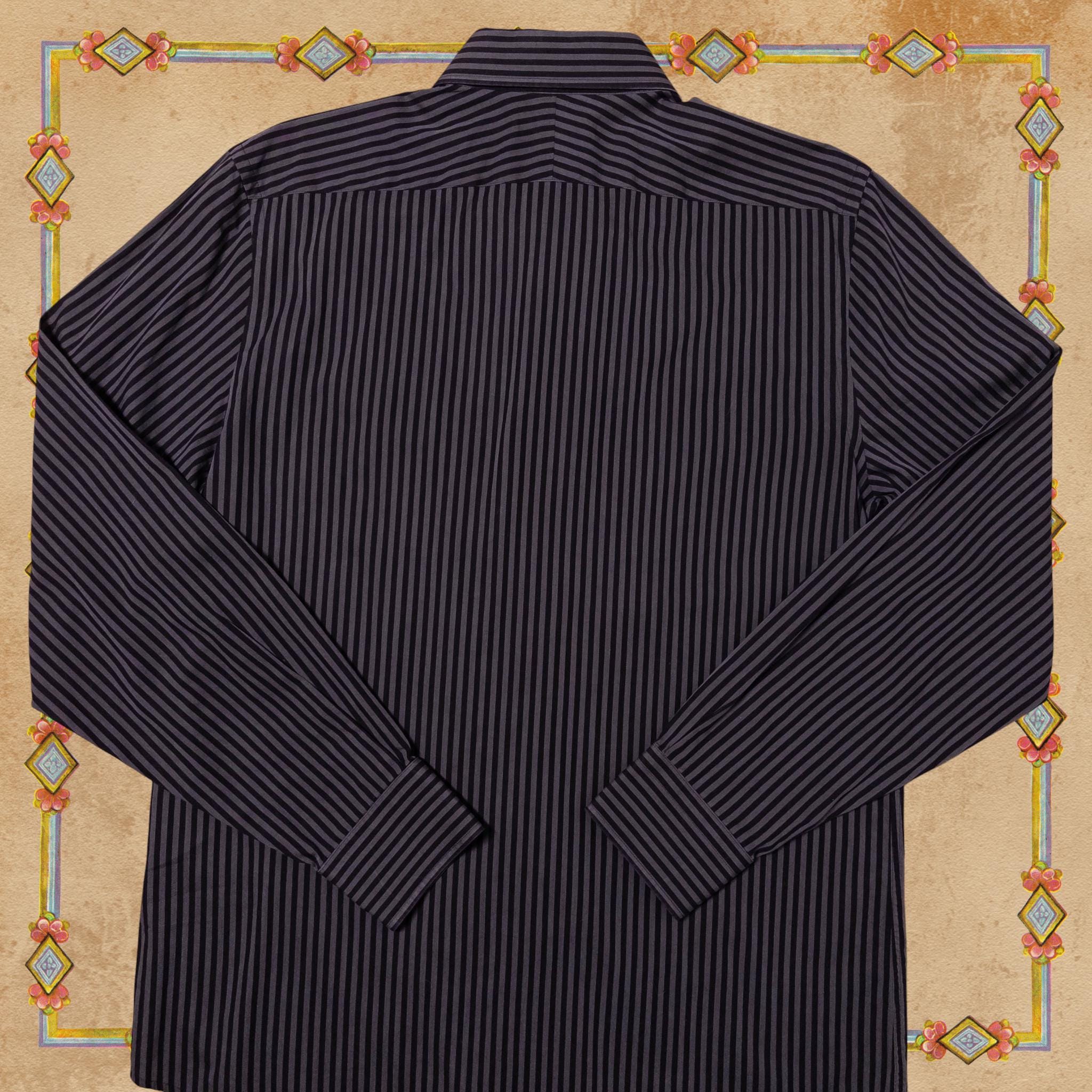 Stag Beetle Striped Button-Up Shirt