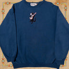 Mischievous Jester Cat Crewneck Sweatshirt