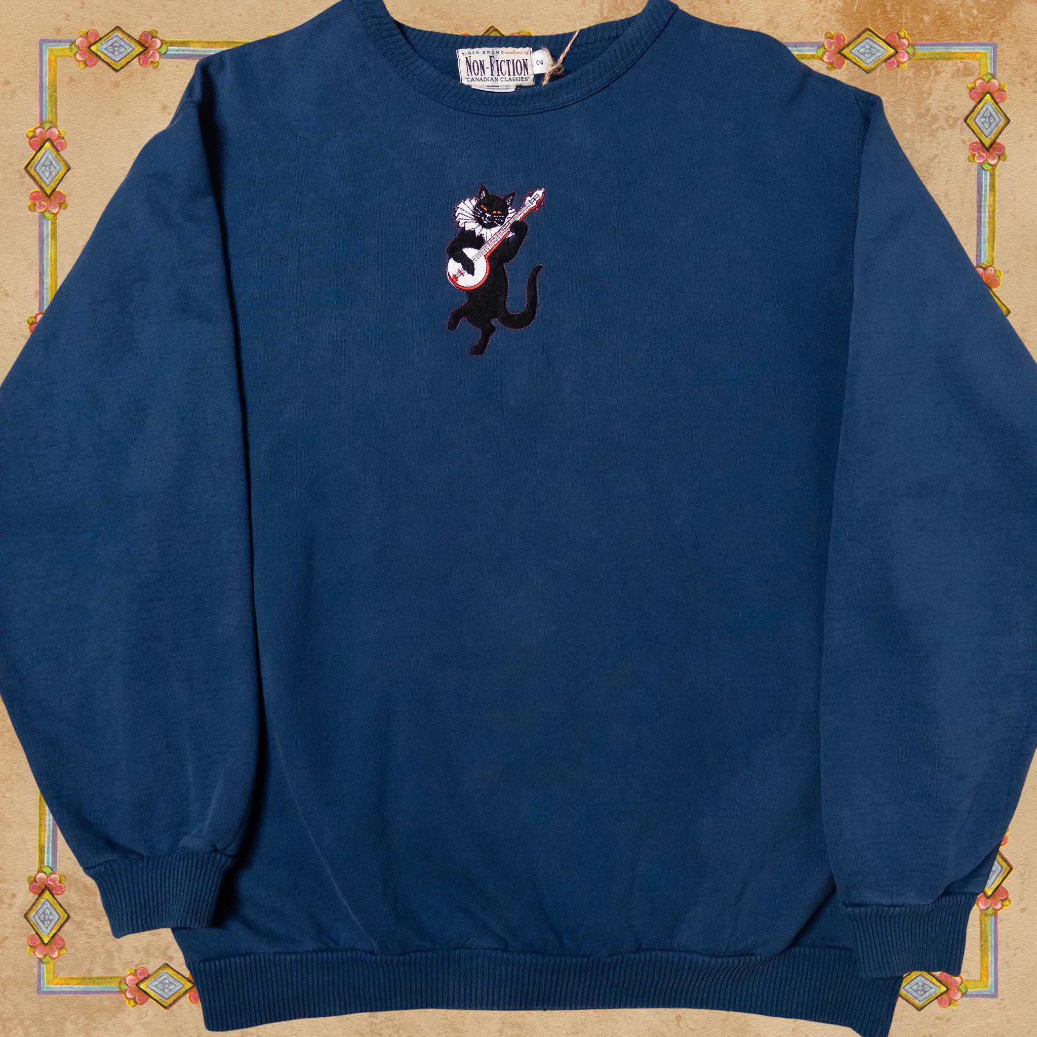 Mischievous Jester Cat Crewneck Sweatshirt