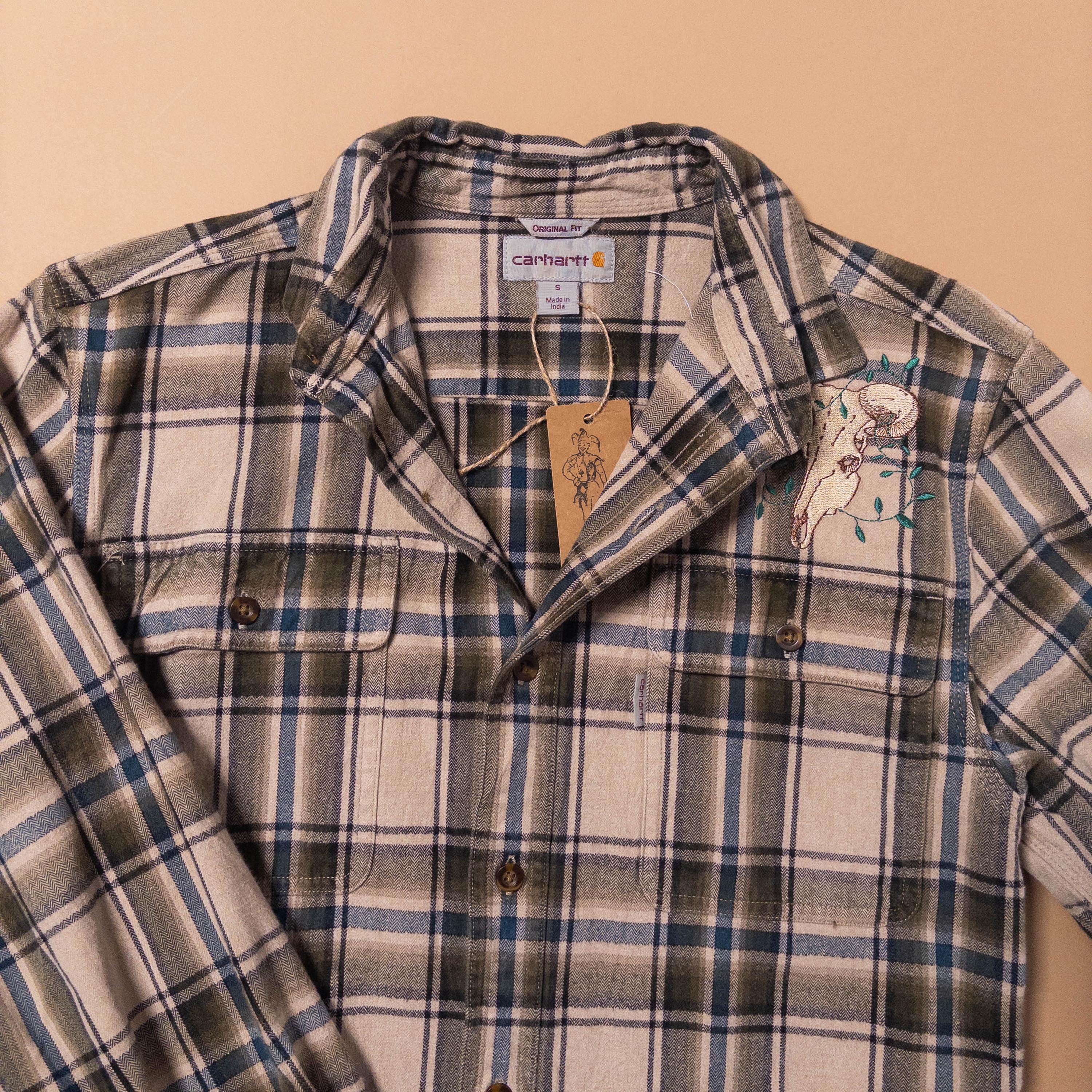 Western Cow Skull Carhartt Flannel